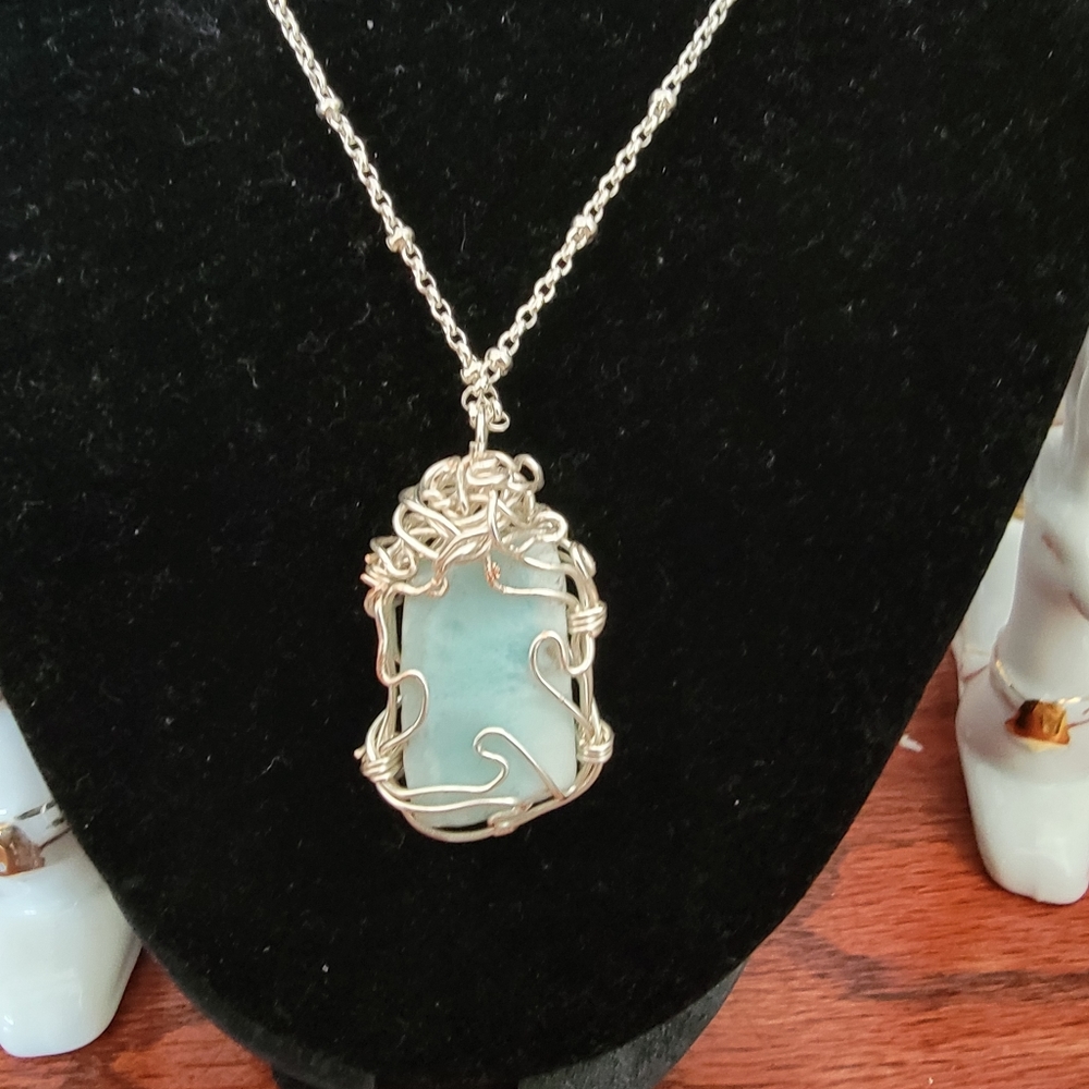 Atlanna ,Stunning Larimar in the Rough ❤️‍🔥Necklace